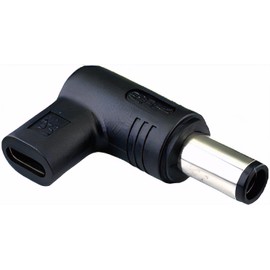 CNCTWO DC (Outer Diameter 0.3 inches (7.4 mm) / Inner Diameter 0.2 inches (5.0 mm) (Male) to Type-C Female 100W High Output 20V 5A PD Rapid Charge Converter Adapter Laptop Tablet Compact Design (7.4 x