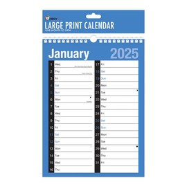 2024 Calendar,Planners & Personal Organisers, Wall Planners,Holidays and Notable Dates,Wall Planner Spiral Bound for Home Business Office School (A4 Month To View)