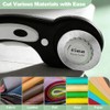 45mm Rotary Cutter Blades 10Pcs by Zyphioca, Fits Fiskars, OLFA,