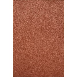 Home Queen Solid Color Custom Size Runner Area Rug Rust, 2' x 3', Stain Resistant, Living Room, Pet-Friendly and Stylish, Machine-Made, Wedding Occasions