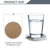 HAOCOO Drink Round Coasters with Holder (Set of 6), Absorbent