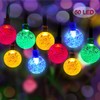 EONLYX Solar Crystal Ball String Lights, 20ft 30 LED Crystal