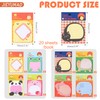 JIEYUMAO 16 Pack Animal Sticky Notes, 8 Styles Cute Sticky