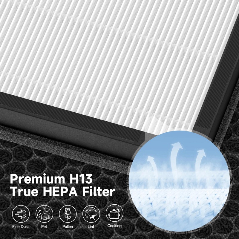 2 Pack A-2 Replacement Filter Compatible with AMEIFU A-2 Air