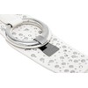 BlackButterfly Wide Elastic Stretch Retro Metal Interlock Buckle Belt (White,