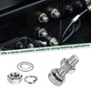 M METERXITY 10-Pack Hex Head Screw Bolt with Nuts Flat