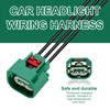 Uzoli Headlight Connector Wiring Harness for Chrysler Jeep - Replaces