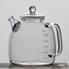 Glass kettle, high borosilicate glass kettle with scale markings, a