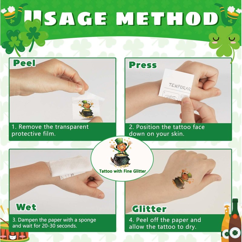 St Patricks Day Accessories & Decorations, 48Pcs St. Patrick's Day