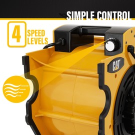 CATERPILLAR 1200 CFM High Velocity Air Mover & Carpet dryer, for Water Damage Restoration, Cooling, & Drying, GFCI Plug