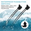 Waterproof Push Button Switch 12V ON/Off SPST Switch with 4.5''Lines