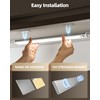 AMETHEUS 4Pack 16inch Under Cabinet Lighting, Rechargeable Motion Sensor Light