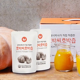 Jim Jae-sik Health Food [김재식헬스푸드] 호박씨호박즙 100ml 30팩 (1박스) [Kim Jae-sik Health Food] Pumpkin Seed Pumpkin Juice 100ml 30 Packs (1 Box)