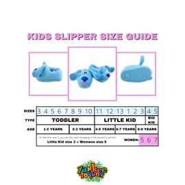 Blue's Clues & You Blue Slip On Plush 3D Toddler Slippers (9-10 M US Toddler, Blue)
