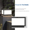 Skyglow Outdoor Solar Lamp Post Cap Light, Stainless Steel LED
