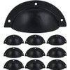 Set of 10 Cast Iron 3.25 inch Cup Drawer Pulls,