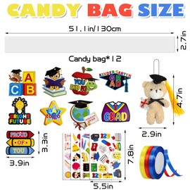 Asekonc Graduation Candy Lei 2025, Making Kit Supplies Tubing Grad Leis for Graduation Candy Necklace for Kindergarten Grad Party Gift