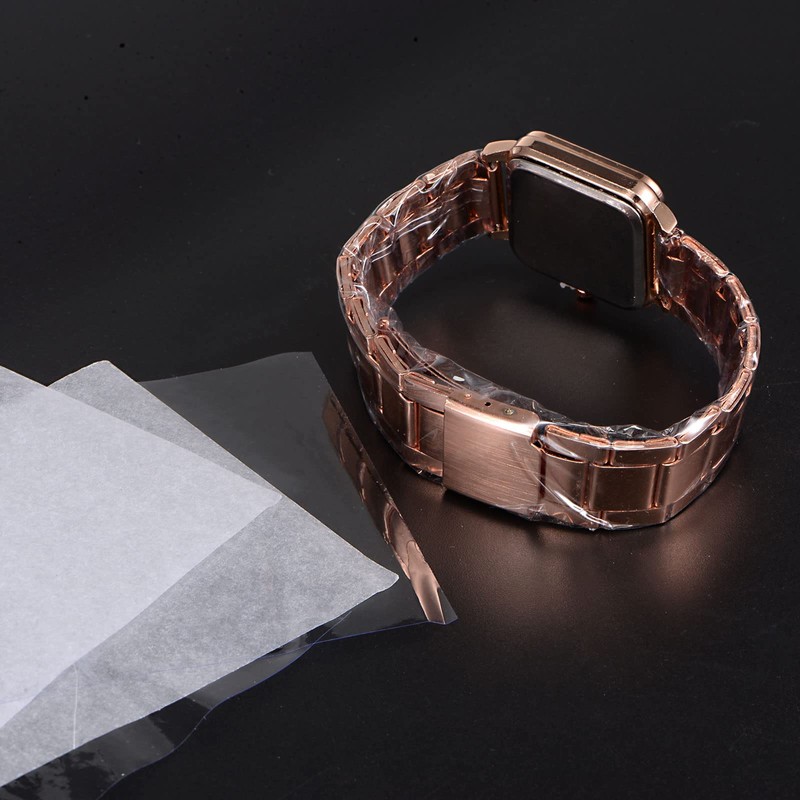 HARFINGTON 500pcs Watch Band Protective Film, 40mm x 70mm Transparent