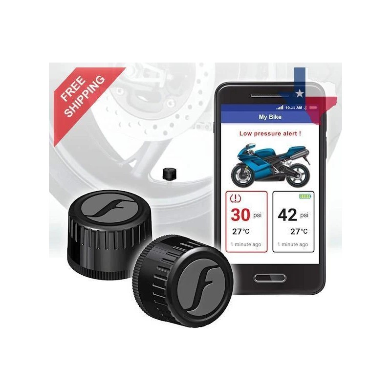 FOBO Bike 2 Tire Pressure Monitoring System (TPMS) - Silver/Black