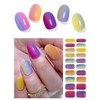 AutyaMee Semi Cured Gel Nail Strips (Rainbow Candy)-20 PCS Omber