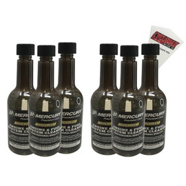 Cyclemax Six Pack compatible with Mercury Quickleen Engine and Fuel System Cleaner 12 oz. 8M0047931-6PACK Contains Six Quickleen Engine and Fuel System Cleaner 12 oz. and a Funnel