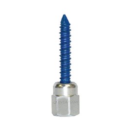 Everflow 8059957-25 3/8" Screw Vertically Threaded Rod Anchor Designed for Concrete Structure, Steel, Zinc Finish, 5/16 x 1-3/4" Screw Length (25 Pack)