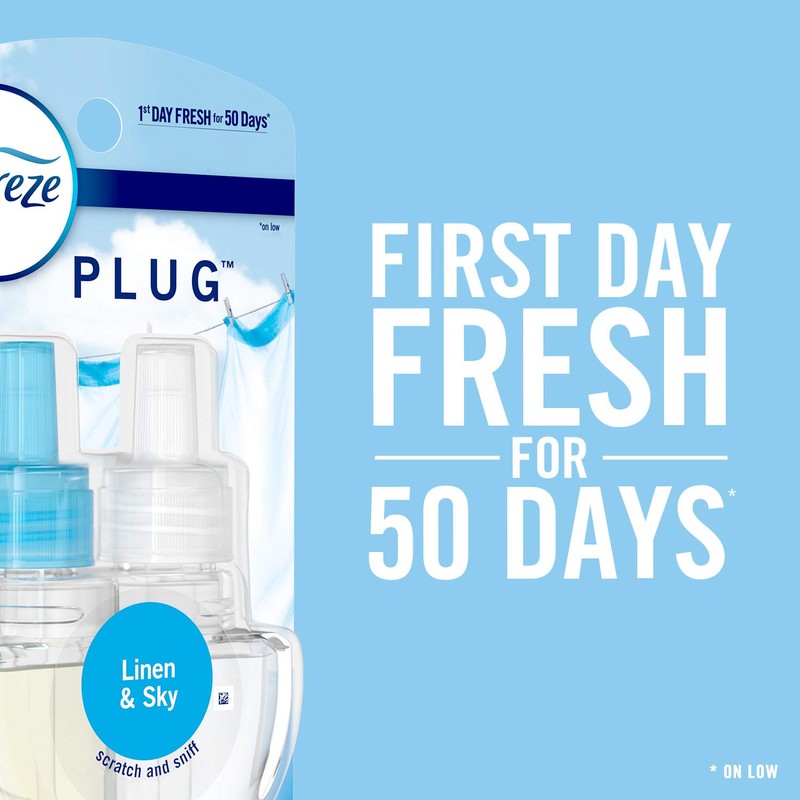 Febreze Plug In, Air Freshener, Scented Oil Refill, Linen &