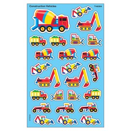 Trend Enterprises Inc T-46304 Construction Vehicles superShapes Stickers-Large, 200 ct, Multi, L