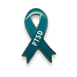PTSD Awareness Pin Badge, ENAMAL, no gemstone