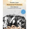 mikimini Large Shower Cap for Women Long Hair, Black and