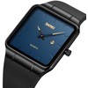 findtime Men's Watches Rectangular Wrist Watch with No Second Hand