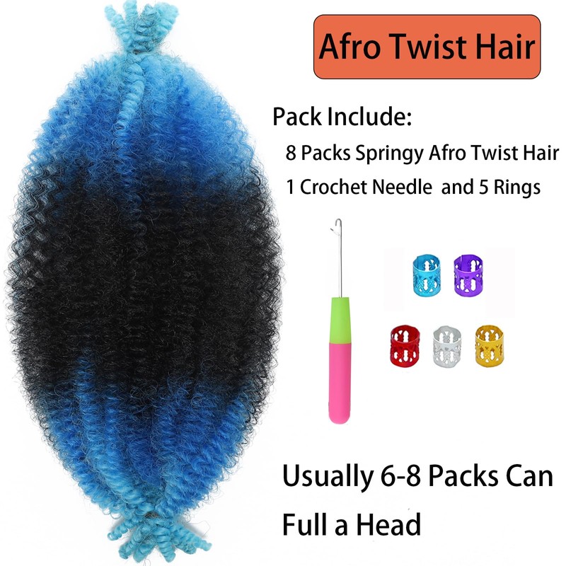 Springy Afro Twist Hair 16 inch Marley Twist Braiding Hair
