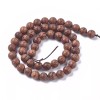 Unbranded Natural Dracaena Draco(Dragon Tree) Wooden Beads, Round, 8mm, Hole-1.2mm.16.