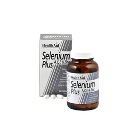 Health Aid Selenium Plus 200μg ACE Zinc 60 Tablets