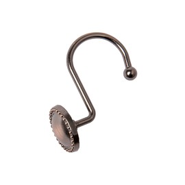 Utopia Alley Shower Hooks - Shower Curtain Rings for Bathroom - Rust Proof Shower Curtain Hooks for Shower Curtain or Liner - Set of 12, Oil Rubbed Bronze