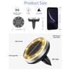 Solar Lights Outdoor Waterproof, 8 Pack 8 LED, Thickened Stainless