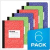 Oxford Composition Notebook 6 Pack, Wide Ruled Paper, 9-3/4 x