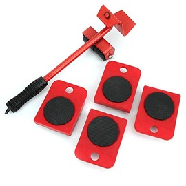 Muebles Pesados Herramienta para Mover, Plástico Hierro Muebles Elevador Diapositivas Tablero Móvil, con Rodillo de Repuesto para Cajón Cama Sofá Gabi