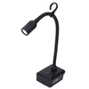 LED Work Light Cordless Gooseneck Lamp 3 Modes Dual USB
