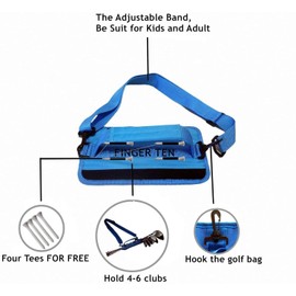 Golf Club Bag Mini for Men Women Kids Driving Range Course Practice, Golf Pencil Bag with Shoulder Straps Sleeves Lightweight Durable Fashion for Golf Training (Blue)