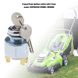 YINETTECH Ignition Starter Switch with 2 Keys 31973K4183 SPB501 551508G 12V Engine Start Ignition Switch Compatible with Lucas SPB501 Car Boat Motorcycle Tractor Lawn Mower
