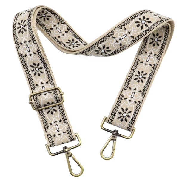 LEMEDE Purse Strap Adjustable Replacement Crossbody Bag Strap Retro Jacquard