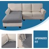 DKSLIPGO Sectional Couch Covers 1 Piece Chaise Slipcover L Shape