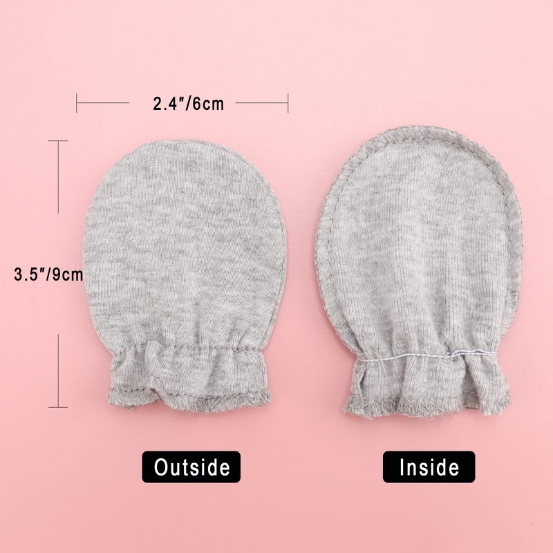 DRESHOW Newborn Baby Mittens Infant Gloves No Scratch Mittens Cotton