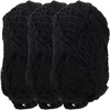JubileeYarn Fishnet Frilly Yarn - 100g/Skein - Black - 3