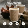 We Can Source It Ltd - 8oz Disposable Kraft Ripple