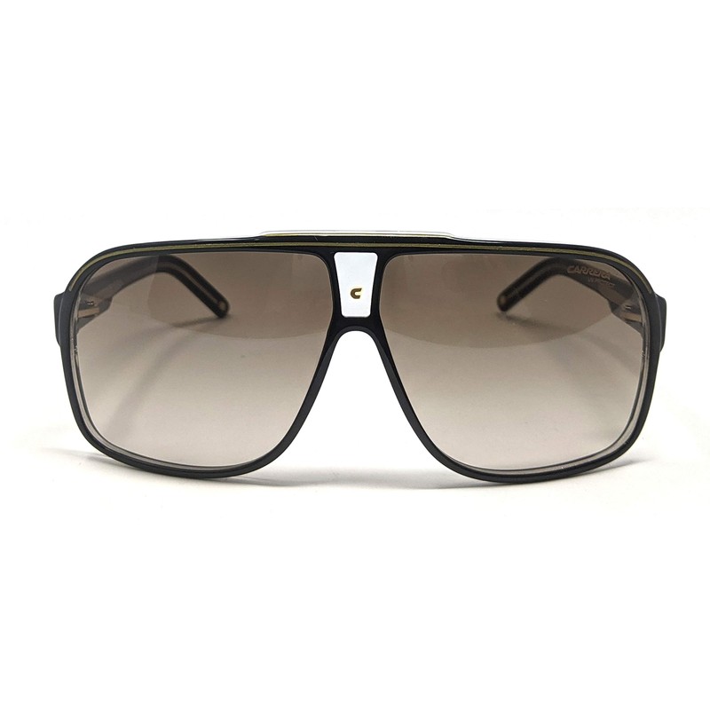 Carrera Grand Prix 2/S Rectangular Sunglasses, Black/Brown Gradient, 64mm, 9mm