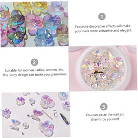 Minkissy Elegant Nail Rhinestone Decoration Nail Gems Shiny Design for Women Ladies