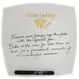 Dreamair 50th Anniversary Golden Wedding Signature Plate