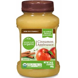 Simple Truth USDA Organic Cinnamon Applesauce 24 Oz. Bottle (Pack of 2)